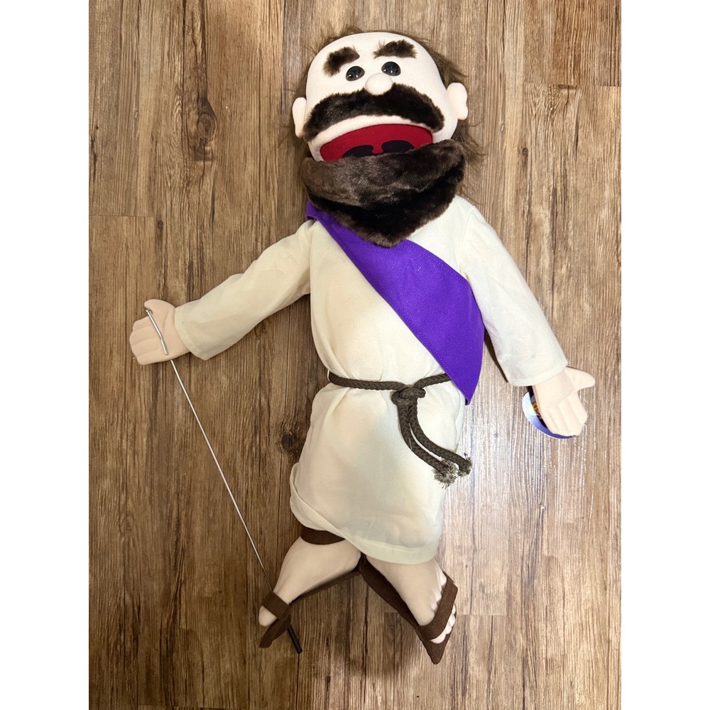 NWT Silly‎ Puppets 25" Jesus with Rope Belt and Purple Sash Ventrioquist Church